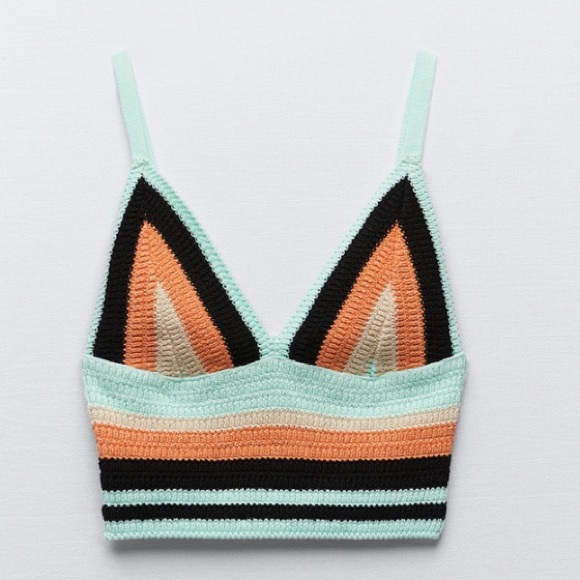 Zara Multicolored Knit top - Picture 7 of 10